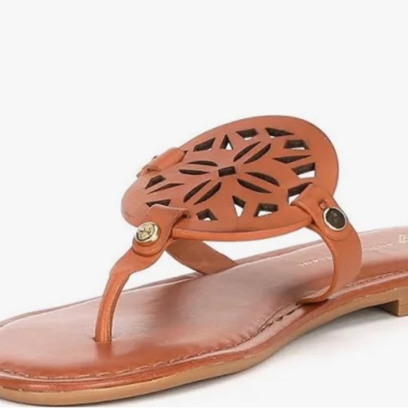 ANTONIO MELANI Shoes - Antonio Melani Brown Leather Medallion Sandals